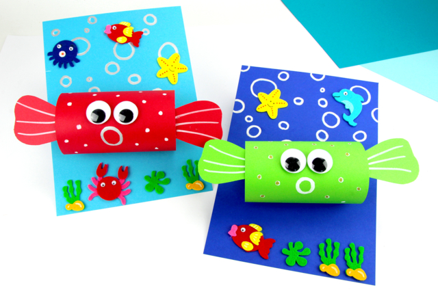 Poisson globe en papier - Papiers colorés - 10doigts.fr