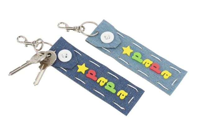 Porte clef Jean fete peres - Porte-clés et range-clés pour Papa : une idée de cadeau personnalisé - 10doigts.fr