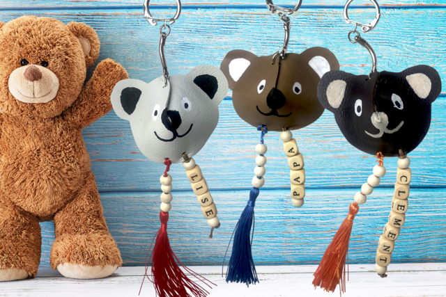 Porte-clés ourson - Porte-clés - 10doigts.fr