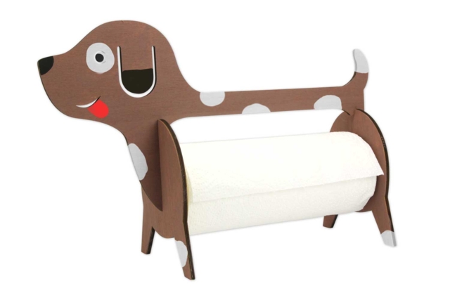 porte essuie tout chien - Objets bois pour la cuisine - 10doigts.fr