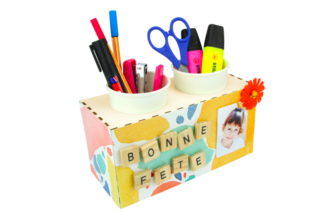 porte goblet bonne fête - Papiers à motifs - 10doigts.fr