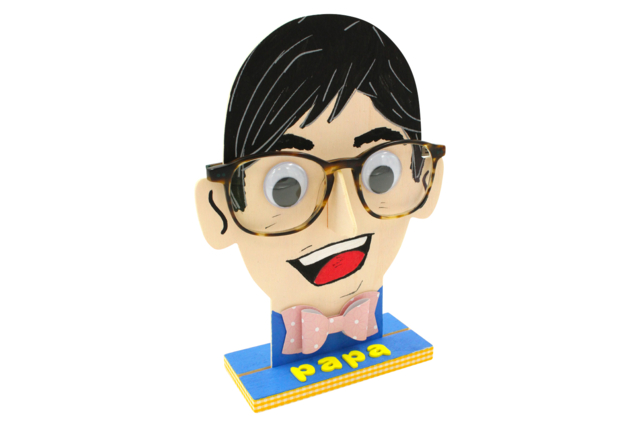 Porte-lunettes fête des pères - Adhésifs colorés et Masking tape - 10doigts.fr