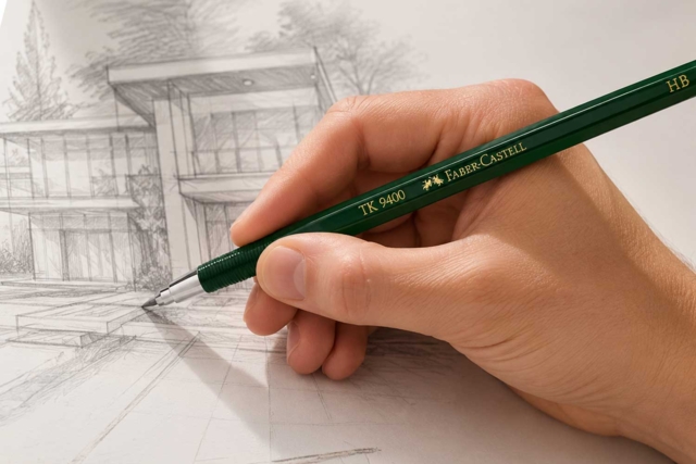 Porte-mine TK 9400  Faber-Castell - Crayons graphite et mines pour le dessin - 10doigts.fr