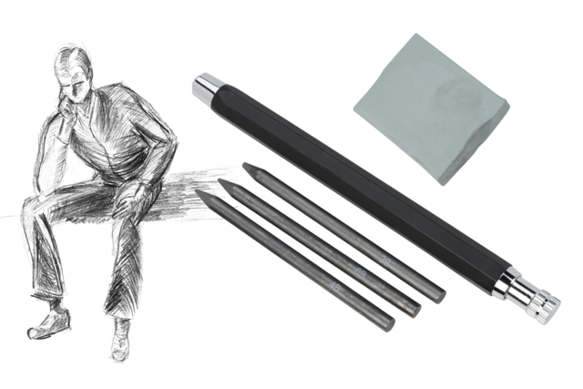 porte mines dessin - Crayons à papier : l'outil indispensable pour écrire et dessiner - 10doigts.fr