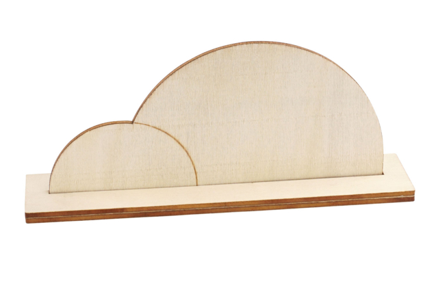 Porte photo coccinelle en bois à décorer - Cadres photos en bois - 10doigts.fr