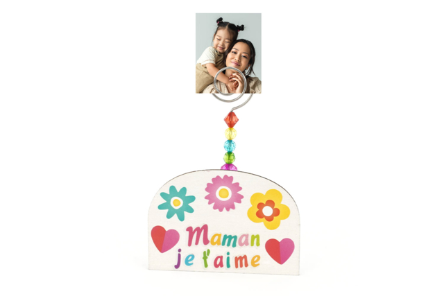 porte-photo maman perles facettes - Perles Acrylique - 10doigts.fr