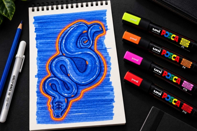 posca effet néon - Marqueurs POSCA : la référence mondiale de la peinture nomade - 10doigts.fr
