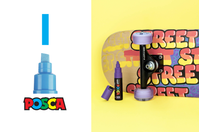 posca skate pointe large - Feutres pointes larges : pour des coloriages éclatants et des aplats parfaits - 10doigts.fr