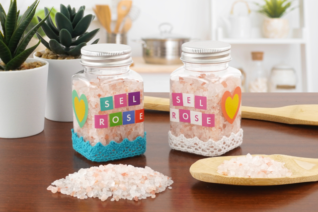 Pot à sel pour la fête des parents - Cires et cosmétiques - 10doigts.fr