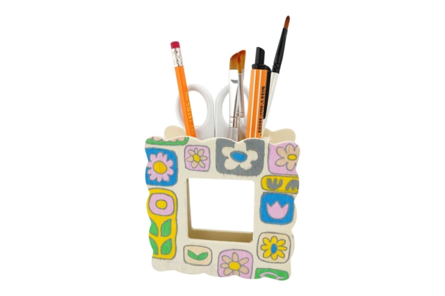 pot crayon fleurs hippy - Pots à crayons, cache-pots - 10doigts.fr