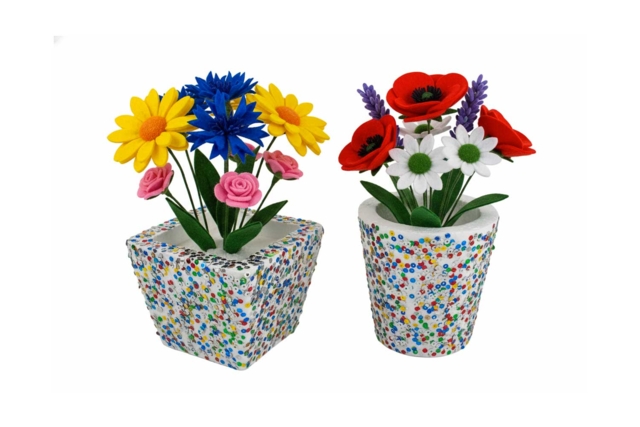 pots sequins - Formes à décorer - Polystyrène - 10doigts.fr