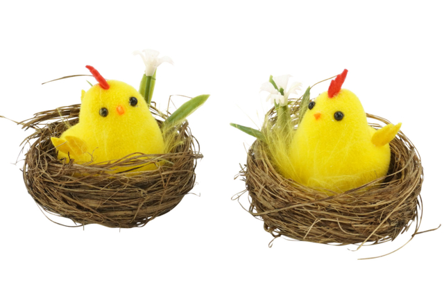 poules déco pâques - Accessoires décoratifs de Pâques - 10doigts.fr