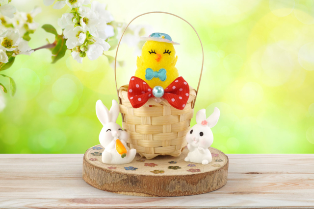 poussin pompon pâques - Accessoires décoratifs de Pâques - 10doigts.fr