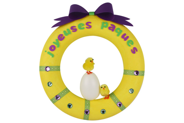 Poussins en chenille décoratifs - Accessoires décoratifs de Pâques - 10doigts.fr