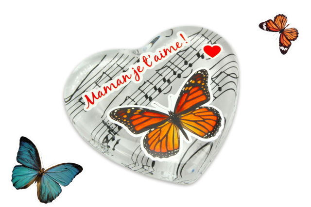 Presse-papier spécial fête des mères - Gommettes Fête des parents : personnaliser vos cadeaux avec amour - 10doigts.fr