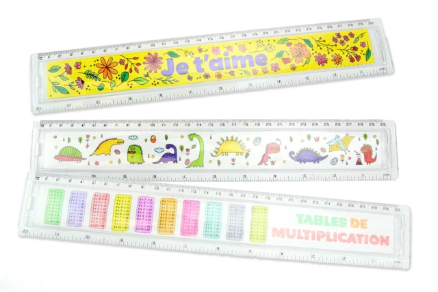 regle mesure - Plastique Transparent - 10doigts.fr