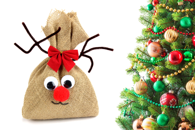 Renne de Noël en toile de jute - Rembourrage - 10doigts.fr