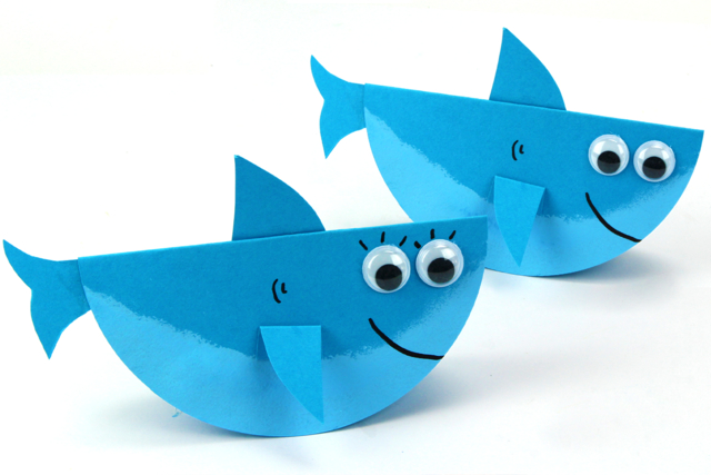 Requin à bascule en papier - Cutters, massicot - 10doigts.fr
