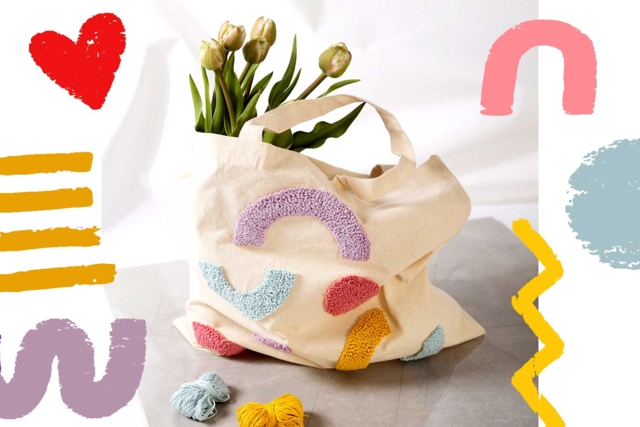 Sac brodé à la Punch Needle - Fils à tricoter et laines : donnez vie à vos envies créatives - 10doigts.fr