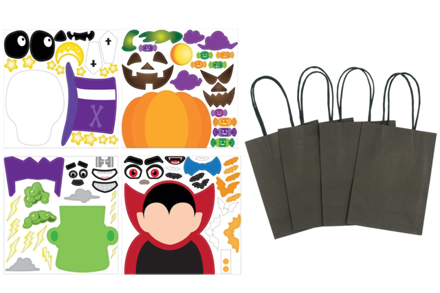 sacs firandises personnages d'halloween - Sacs à bonbons Halloween - 10doigts.fr