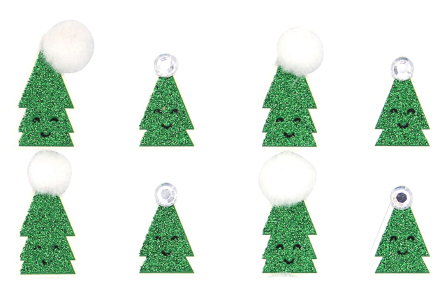 sapin stickers - Gommettes de Noël : autocollants et stickers créatifs pour enfants - 10doigts.fr