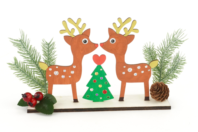 Scene Noel Decoration - Objets en bois Noël - 10doigts.fr