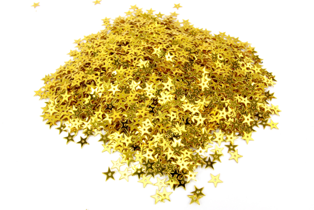 Sequins étoiles Or - Environ 8000 pcs - Sequins - 10doigts.fr