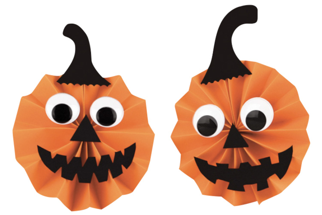 Set de 10 feuilles de papier couleurs Halloween assorties - Papiers d'Halloween - 10doigts.fr