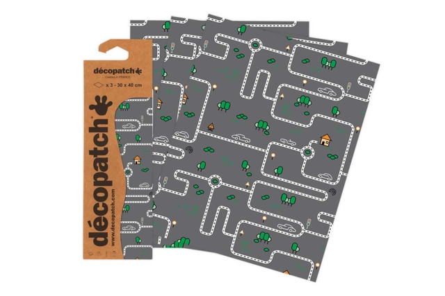 Set de 3 feuilles Décopatch N° 907 - Papiers Décopatch - 10doigts.fr
