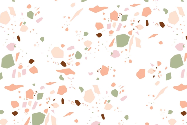 Set de 3 feuilles Décopatch terrazzo - Papiers Décopatch - 10doigts.fr