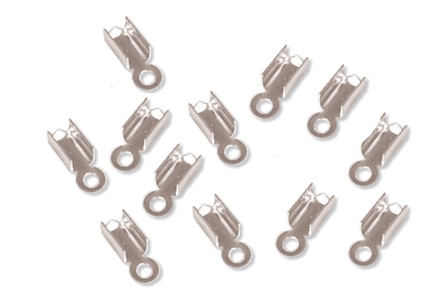 Set de 50 serre-fils argentés - Fermoirs bijoux - 10doigts.fr