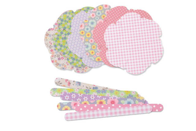 Set de 6 paniers fleuris - Paniers de Pâques - 10doigts.fr