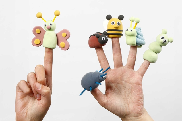 silck clay pastel marionnettes - Pâtes à modeler autodurcissantes - 10doigts.fr