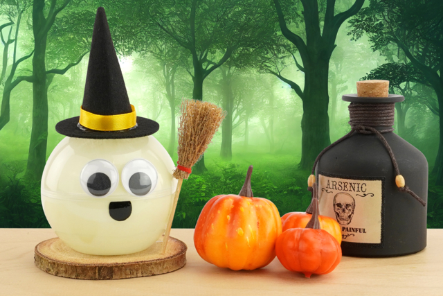 Sorcière phosphorescente - Accessoires créatifs Halloween - 10doigts.fr