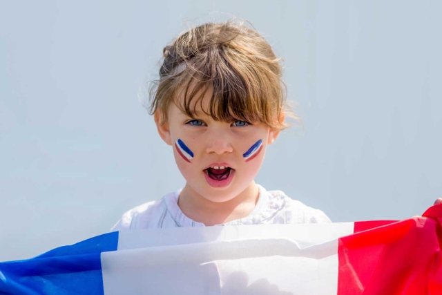 Stick de maquillage bleu blanc rouge - Maquillage créatif pour enfants - 10doigts.fr