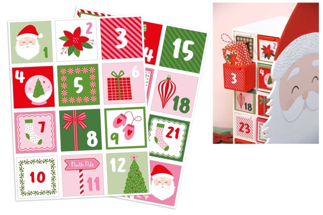 Stickers calendrier de l'avent - Calendriers de l'Avent à décorer - 10doigts.fr