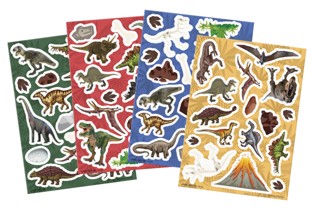 stickers fenêtres dinosaures - Stickers fantaisies : personnalisez toutes vos créations - 10doigts.fr
