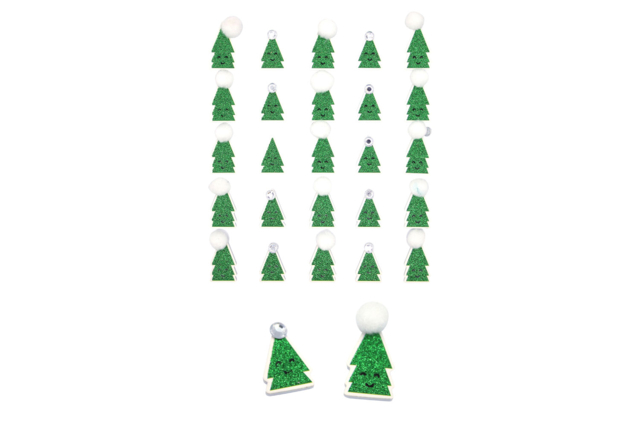 stickers paillettes sapin - Gommettes de Noël : autocollants et stickers créatifs pour enfants - 10doigts.fr