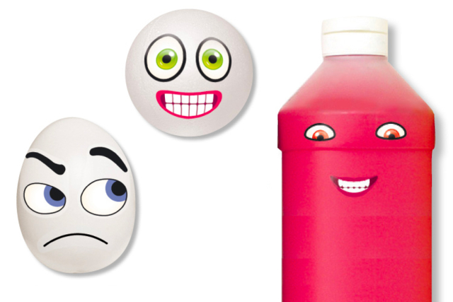 stickers sur polystyrène - Gommettes yeux, visages et smileys pour des créations pleines d’expression - 10doigts.fr
