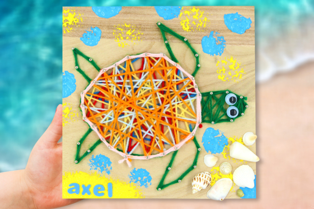 String Art : Tortue - Fils à tricoter et laines : donnez vie à vos envies créatives - 10doigts.fr