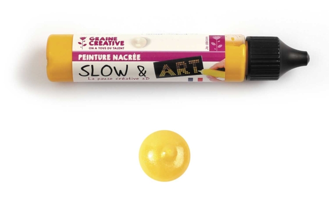 stylo 3 d jaune - Peinture relief 3D pour effets de matière et créations en volume - 10doigts.fr