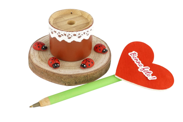 stylo cadeau fête des mères - Objets bois pour le bureau - 10doigts.fr