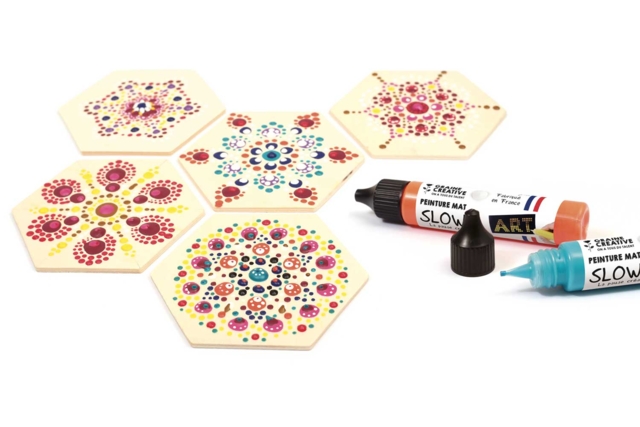 Stylo peinture 3D dots - Couleurs opaques - Peinture relief 3D pour effets de matière et créations en volume - 10doigts.fr