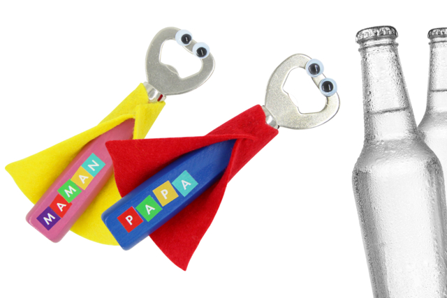 Super décapsuleur - Objets bois pour la cuisine - 10doigts.fr