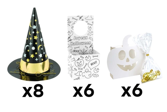 Super Pack activités Halloween - 20 pièces - Kits créatifs Halloween - 10doigts.fr