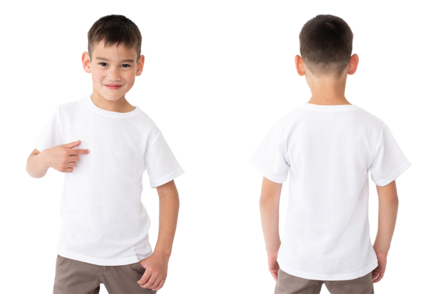 T-shirt en coton blanc enfant - Coton, lin - Textiles - 10doigts.fr