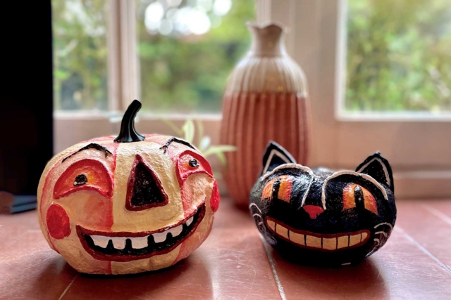 têtes papier mâché halloween - Papier mâché - Pâtes auto-durcissantes - 10doigts.fr