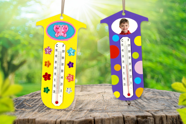 Thermomètre à personnaliser - Gommettes formes assorties : un univers pour créer sans limite - 10doigts.fr