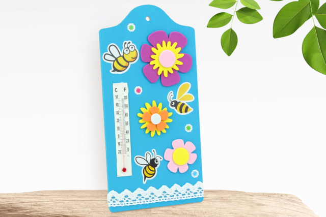Thermomètre printanier - Thermomètres à décorer et à fabriquer - 10doigts.fr