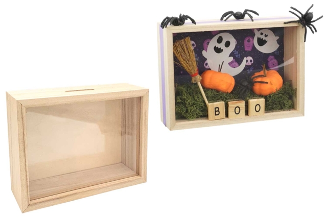 Tirelire Bois Plexiglas - Objets bois pour le bureau - 10doigts.fr